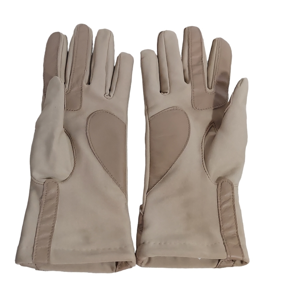 Isotoner by Aris Leather Driving Gloves Lined Women's NEW in Box - Picture 7 of 13